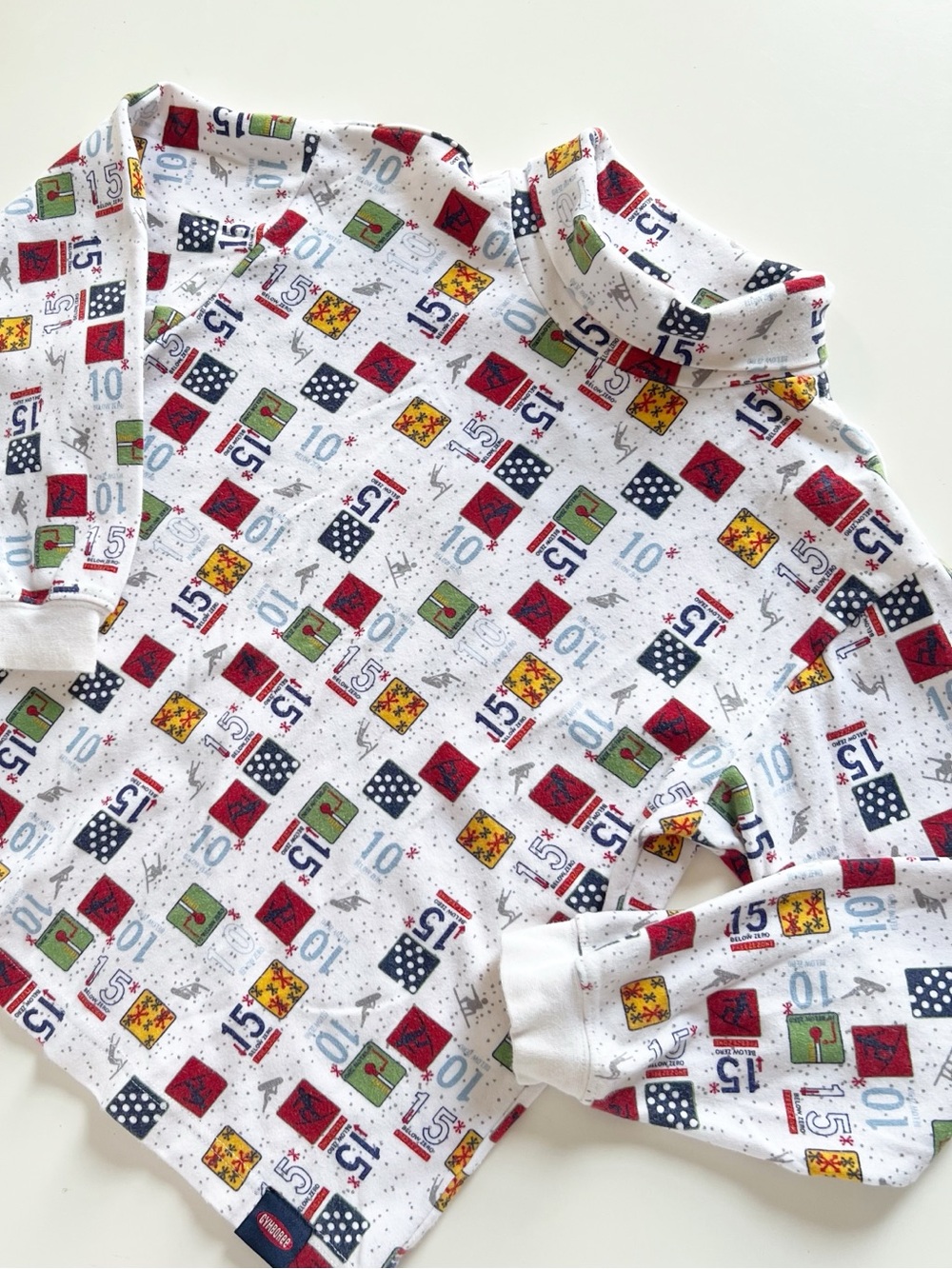 Vintage Gymboree 2001 Y2K Ski Below Zero Turtleneck Shirt | Size 7
